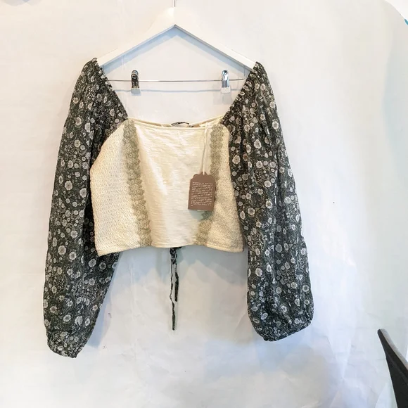 Anthropologie Forever That Girl balloon sleeve top BNWT - Picture 3 of 8